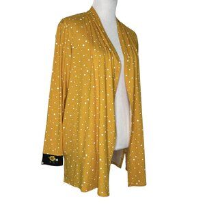 Cuddl Duds Comfort Code Open Front Topper Size Medium Polka Dots Soft & Light